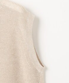 23区 【洗える】ピュアリネン ニット ベスト