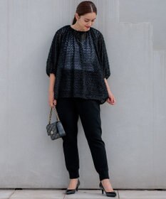 23区 L 【Lサイズ限定】ヴィスコースストレッチ ジョグ パンツ