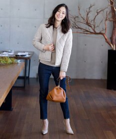 Tiaclasse L コンパクトなシルエットのキルティングショートコート