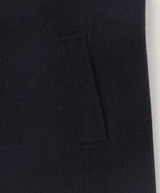 J.PRESS LADIES L ウールナイロンリバーチェック フード付き コート