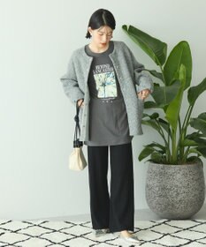 AMERICAN HOLIC Wフェイスラグランニットコーディガン