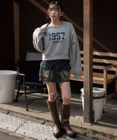 WEGO 裏起毛グラフィックスウェット