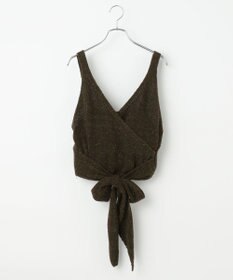 #Newans 【洗える】カシミヤブレンドバルキーニットビスチェ