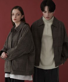 WEGO 【ユニセックス着用ITEM】メルトンショートZIPブルゾン