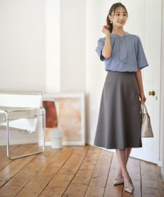 ANY SIS S 【セットアップ対応】ビューティーツイルストレッチ フレアスカート