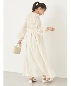 earth music&ecology ジャガード切替ワンピース