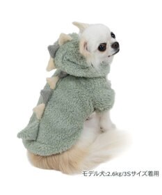 PET PARADISE ペットパラダイス 恐竜もこボアパーカー   超小型犬 小型犬