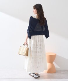 earth music&ecology シフリー刺繍スカート