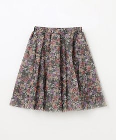 ANY KIDS 花柄 チュール フレア スカート