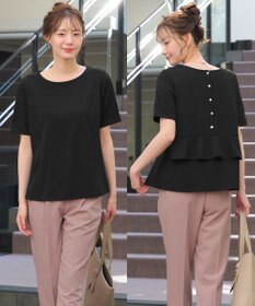 Tiaclasse 【洗える】バックフリルカットソー