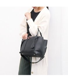 UNBILLION 【テレビ ドラマ着用アイテム】cachecache ショルダー付きパーテーション合成皮革トート