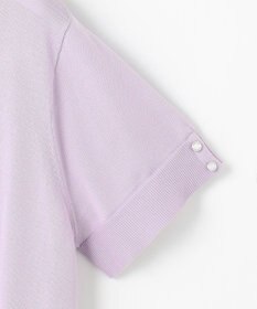 J.PRESS LADIES L 【洗える】COTTON POLYESTER 袖ボタン ニット