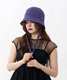 AURORA 【 ANNA SUI（アナ スイ）】ハートジャカードボンネット