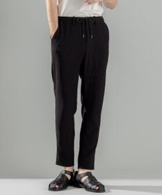 JOSEPH HOMME 【洗える/ストレッチ】ソフトプリーツストレッチ ドロスト付テーパードパンツ / PEGG CONVERTIBLE