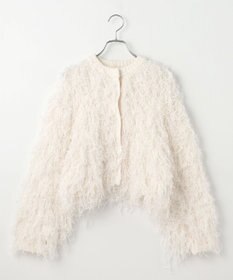 #Newans リボンヤーンニットカーディガン