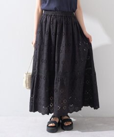 earth music&ecology シフリー刺繍スカート