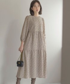 組曲 カットジャカードティアードワンピース