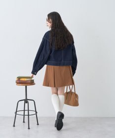 earth music&ecology ショートジップデニムジャケット