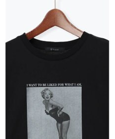 Te chichi マリリンモンローモノクロフォトTシャツ