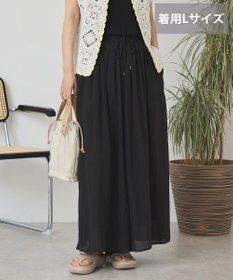 AMERICAN HOLIC 【選べる丈】接触冷感シフォンスカーチョ【WEB限定カラー有り】