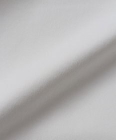 WHITE MAILS PAPER DOUBLE JERSEY KEY NECK T-シャツ