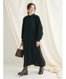 CRAFT STANDARD BOUTIQUE 袖ジャガードラグランワンピース