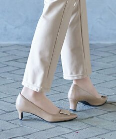 Tiaclasse 【シーズンレス・日本製・洗える】ローズファイン・スリムストレートパンツ