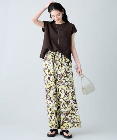 ANY L レースフレンチスリーブプルオーバー