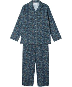 une nana cool 【綿100%】ビエラ微起毛小花柄 長袖開襟パジャマ