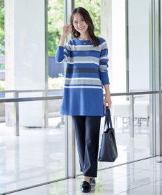 Tiaclasse 【シーズンレス・日本製・洗える】ローズファイン・スリムストレートパンツ