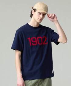 J.PRESS MEN 【NYUZELESS】1902 グラフィック Tシャツ ネイビー系