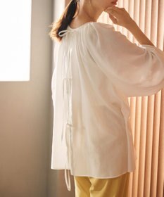#Newans 2WAYシアーボレロブラウス