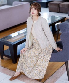 Tiaclasse L コンパクトなシルエットのキルティングショートコート