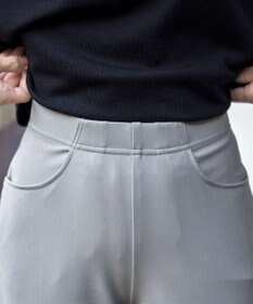 Tiaclasse 【シーズンレス・日本製・洗える】ローズファイン・スリムストレートパンツ