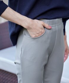 Tiaclasse 【シーズンレス・日本製・洗える】ローズファイン・スリムストレートパンツ