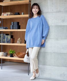 Tiaclasse 【シーズンレス・日本製・洗える】ローズファイン・スリムストレートパンツ