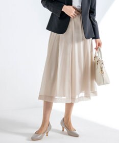 ANY SIS L 【洗える】シャイニータック スカート