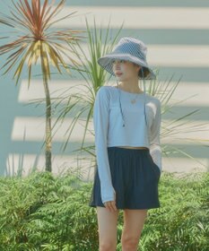 OP／FILA 【Ocean Pacific】カップ付きラッシュガード　水着3点セット