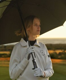 23区GOLF 【WOMEN】手元を華やかに！モノグラム 合皮 グローブ