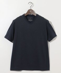 JOSEPH ABBOUD 【オーガニックコットン使用・日本製】JOEコットンサッカー Vネック Tシャツ
