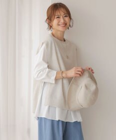 J.PRESS LADIES L 【洗える】Vis/Peスパーク クルーネック ニット ベスト