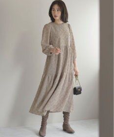 組曲 S カットジャカードティアードワンピース