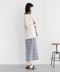 YECCA VECCA フラワーレースロングナロースカート