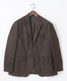 JOSEPH ABBOUD 【キングサイズ・ストレッチ】ヘリンボンスウェード ジャケット
