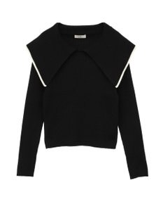 earth music&ecology ビックカラーオフショルニットプルオーバー