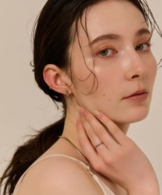 Phoebe 〈金属アレルギー対応〉スターフープピアス　シルバー/ニッケルフリー