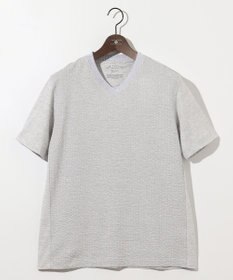 JOSEPH ABBOUD 【オーガニックコットン使用・日本製】JOEコットンサッカー Vネック Tシャツ