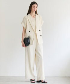 BEIGE， SPINEL / タックギャザー ワイドパンツ