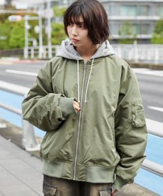 WEGO 【ユニセックス着用ITEM】パテッドフードMA－1