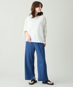 ANY シアーシャーリングスリーブニット